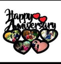 Custom "Happy Anniversary" Heart Photo Collage