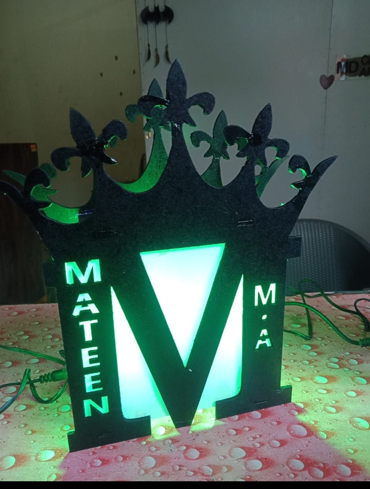 Custom LED Crown Name Light