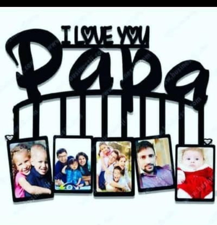 Custom "I LOVE YOU Papa" Photo Collage Frame